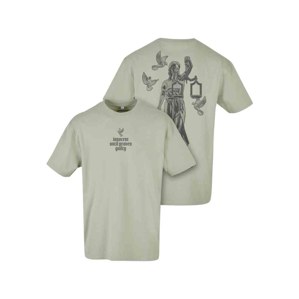 Mister Tee - Justice Oversize Herren TShirt - Beige